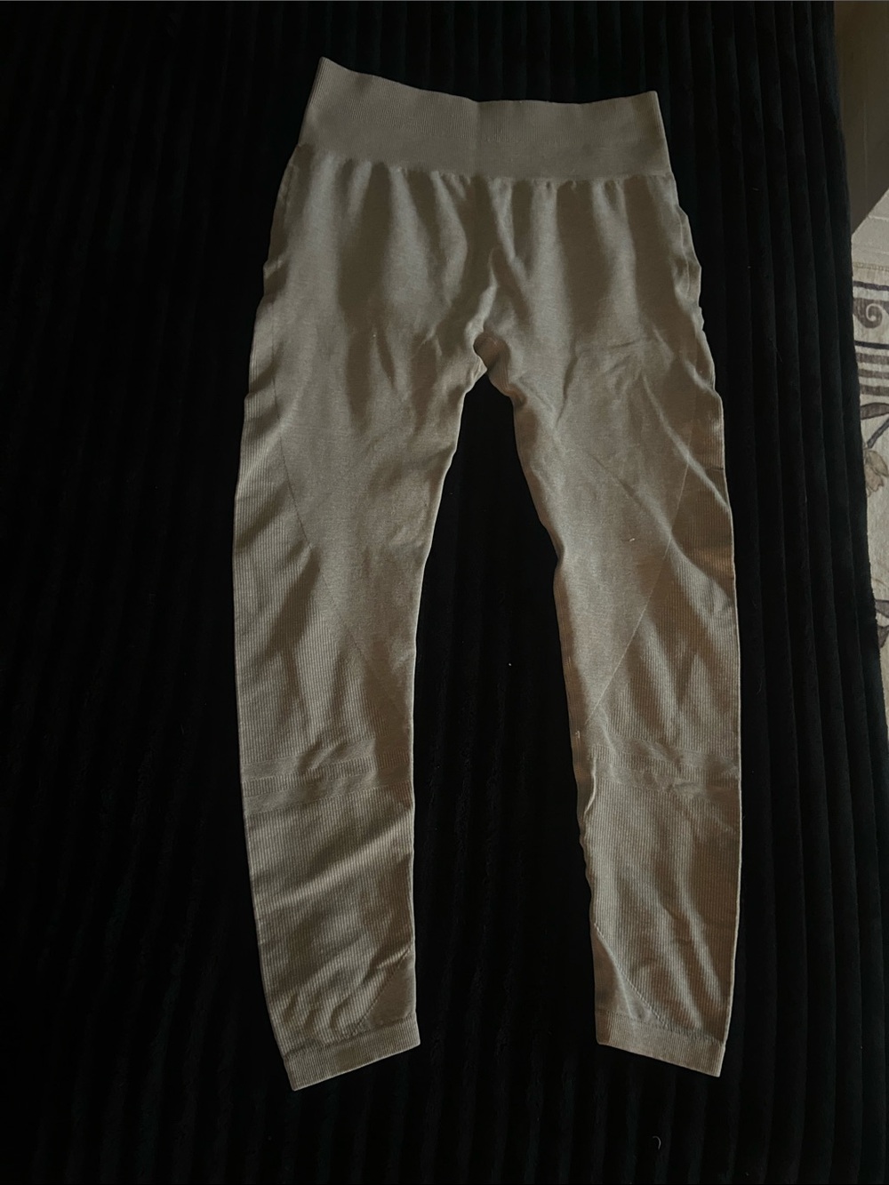 T.J.Maxx Olive Green Ribbed Leggings